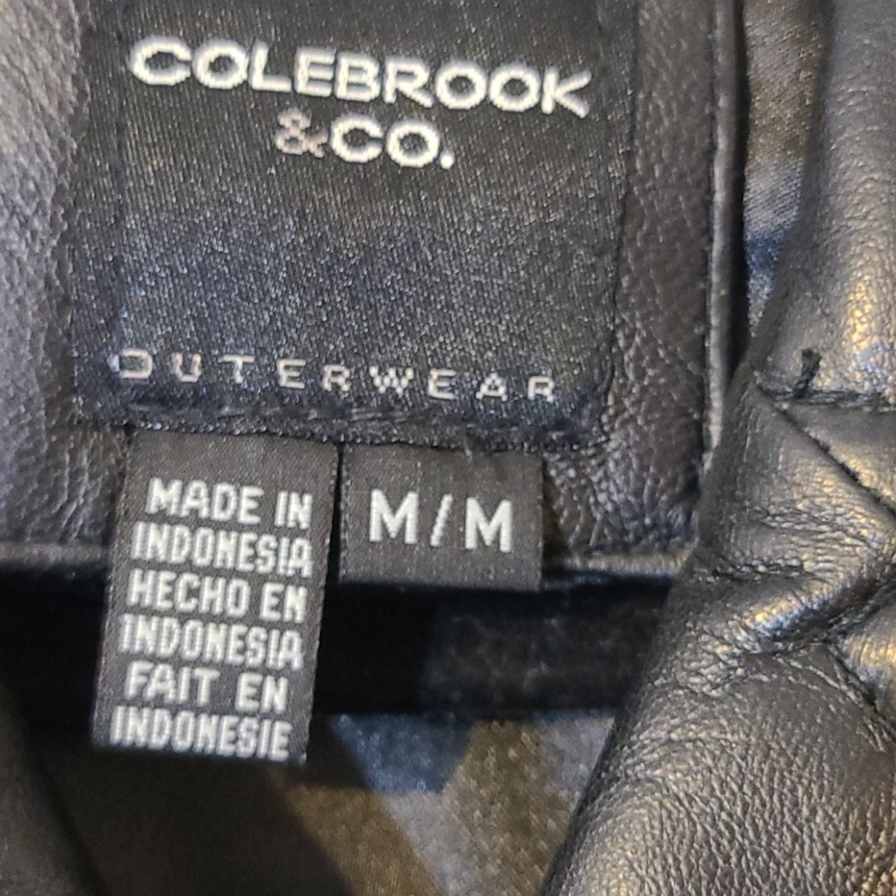 Colebrook Black Leather Jacket - image 2